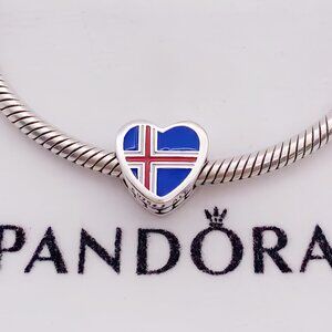 Pandora Iceland Flag Charm